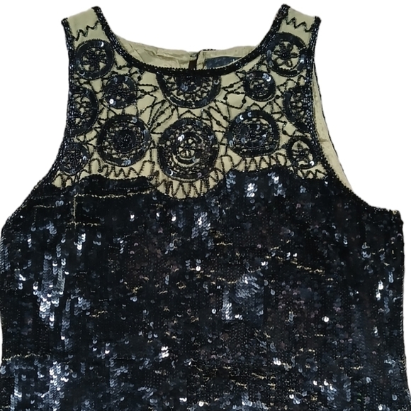 Vintage 80's Liu.jo Dress Art Wear Embellished Sequins Regency Gothic Wedding - Picture 9 of 15